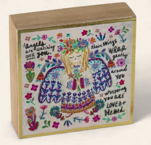 Tiny Block Keepsake: Angels Watching
