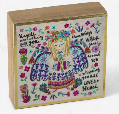 Tiny Block Keepsake: Angels Watching