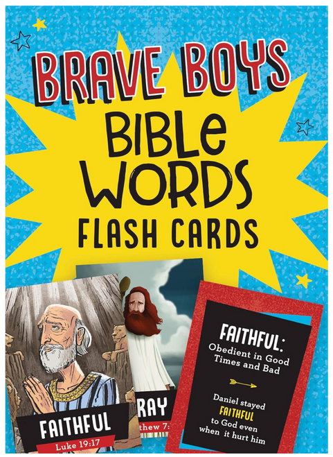 Brave Boys Bible Words Flash Cards