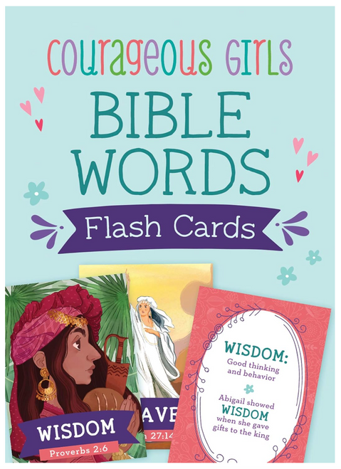 Courageous Girls Bible Words Flash Cards