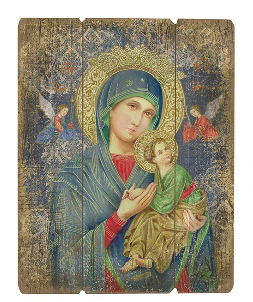 Our Lady of Perpetual Help Pallet Sign