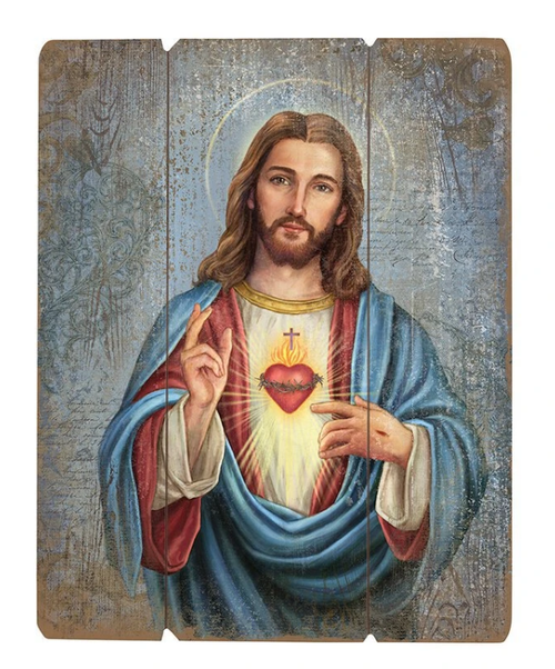 Sacred Heart Pallet Sign