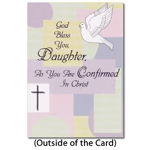 Card: God Bless You Daughter As You Are Confirmed