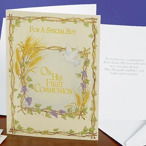 Card For a Special Boy On His First Holy Communion