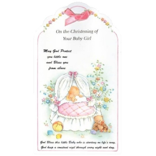 Card: On your Christening Girl