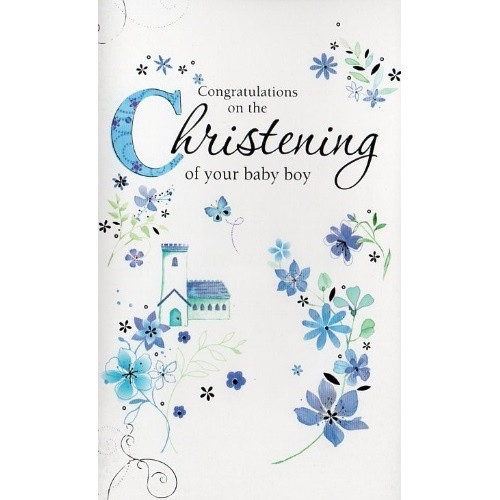 Card: Congratulations on the Christening of your Baby Boy