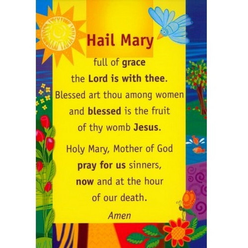 Prayer Card: Hail Mary (Children)