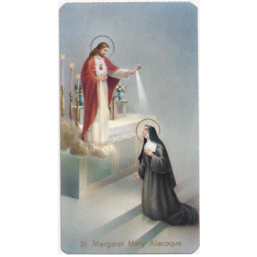 Holy Picture: St Margaret Mary Alacoque - 5.5cm x 10cm