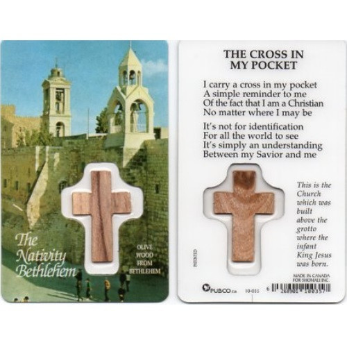 Laminated Card with Prayer: Cross In My Pocket