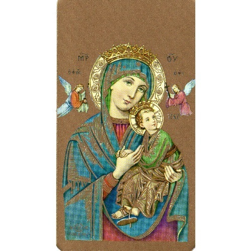 Holy Picture: Our Lady of Perpetual Help - 5.5cm x 10cm