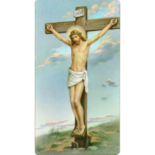 Holy Picture: Crucifixion - 5.5cm x 10cm