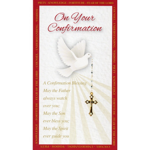 Holy Card: Confirmation Blessing - 6.5cm x 12cm