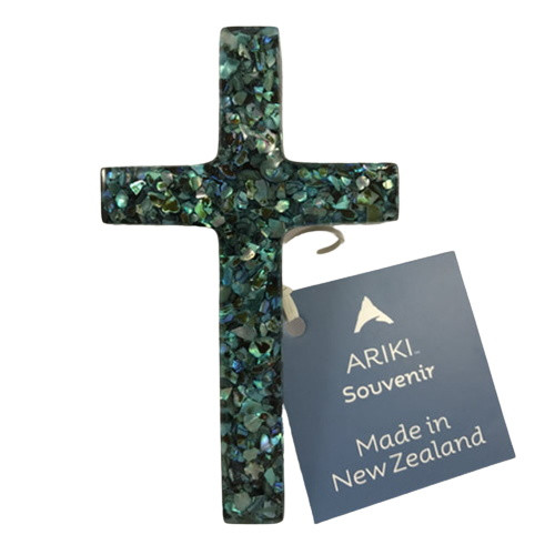 Cross: Paua Glint Holding Cross