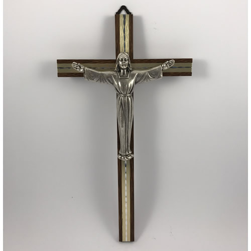 Crucifix: Risen Christ - Wood and Metal