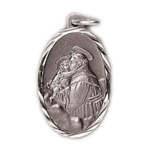 Sterling Silver Medal: St Anthony 22mm