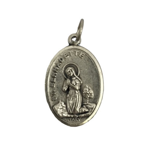 Medal: St Bernadette / Our Lady of Lourdes 22mm