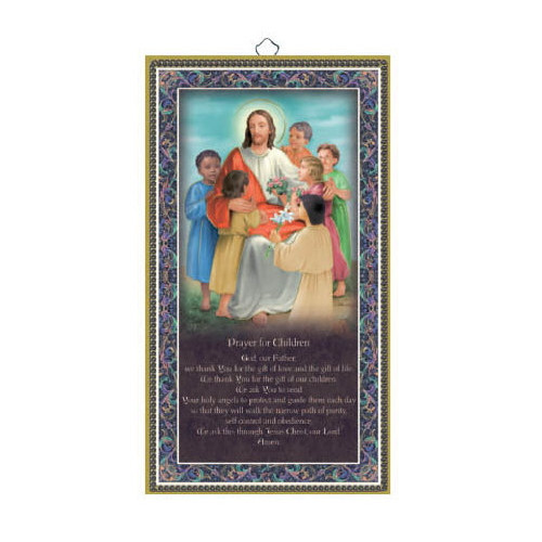 Plaque:Wood - Prayer for Children