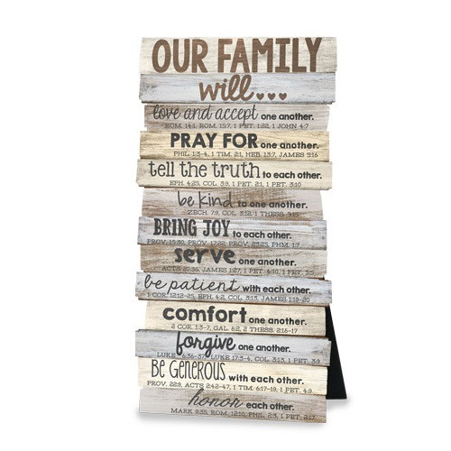 Plaque: Desktop - Our Family Will...