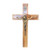 Crucifix: Olive Wood Bronze Corpus 15.5cm