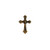 Crucifix Lapel Pin Gold