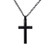 Black Cross Pendant - 50mm on 60 cm Chain
