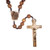 Wall Rosary: St Michael - Wooden Beads on Cord
