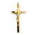 St Benedict Crucifix: Wall 22cm Silver And Gold