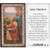 Holy Prayer Card: St Matthew - 6cm x 10.5cm