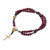 Rosary Bracelet: Burgundy Glass Crystal Beads Gold 4mm
