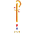 Vinyl Paschal Candle Candle Transfer - Cross 3
