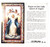 Holy Prayer Card Our Lady Queen  of Angels