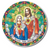 Sun Catcher: Sacred Heart Of Jesus and Mary - Tiffany Style