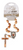 Car Rosary: Single decade - Oval Olive wood