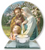 Glass Votive Light Holder: Holy Family