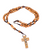 Handcrafted Olive Wood Corded Rosary Necklace - Made in Bethlehem