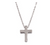 Cross Pendant: Rhodium Silver