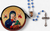 Glass Rosary And Polyfoam Purse - Our Lady Of Perpetual Help