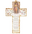 Wood Cross : The Chaplet of the Divine Mercy - With prayers (6 inch)