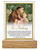 Glass Plaque/Wood Base/Saint Anthony