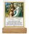Glass Plaque/Wood Base/Holy Family