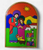 Plaque -Nativity with star - El Salvador (25x18 cm)