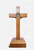 St Benedict Wood Stand Crucifix: Antique Gold (10.5cm.)