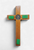 Wall Crucifix: St Benedict (9cm.) - Antique Silver