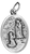 Medal: Oxidised Lourdes