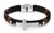 Cross Stainless Steel Leather Bracelet