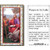 Holy Prayer Card: Prayer to St Luke - 6cm x 10.5cm