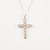 Sterling Silver Cubic Zirconia Cross - Large