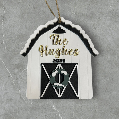 Customizable Christmas Bar Door ornament