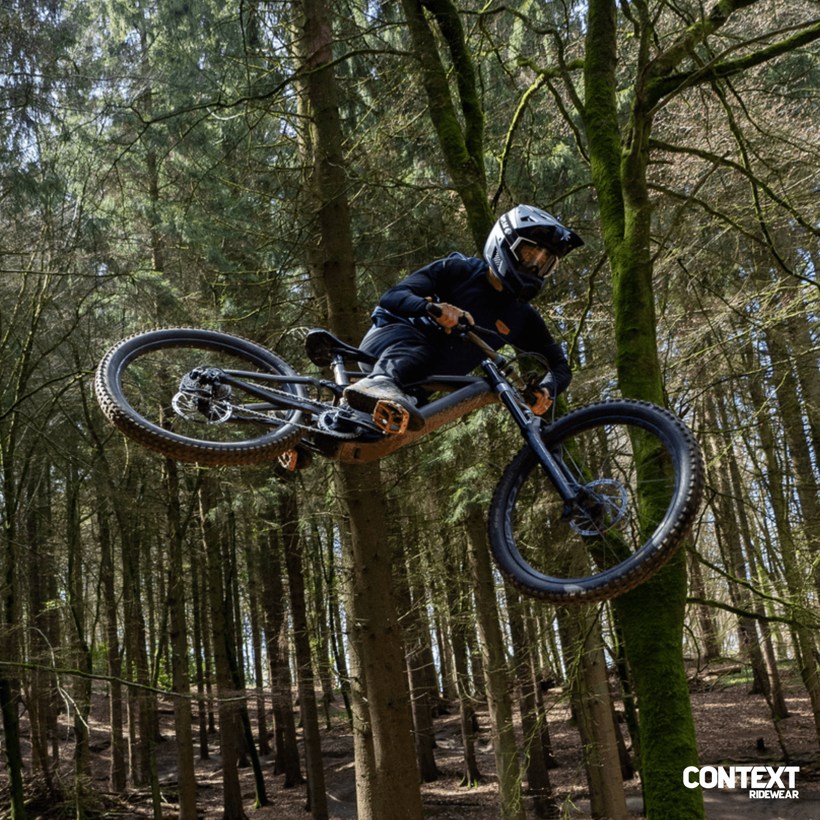 Mesh Jersey & Compression top DH MTB Motocross  MX Combo Blue & Black