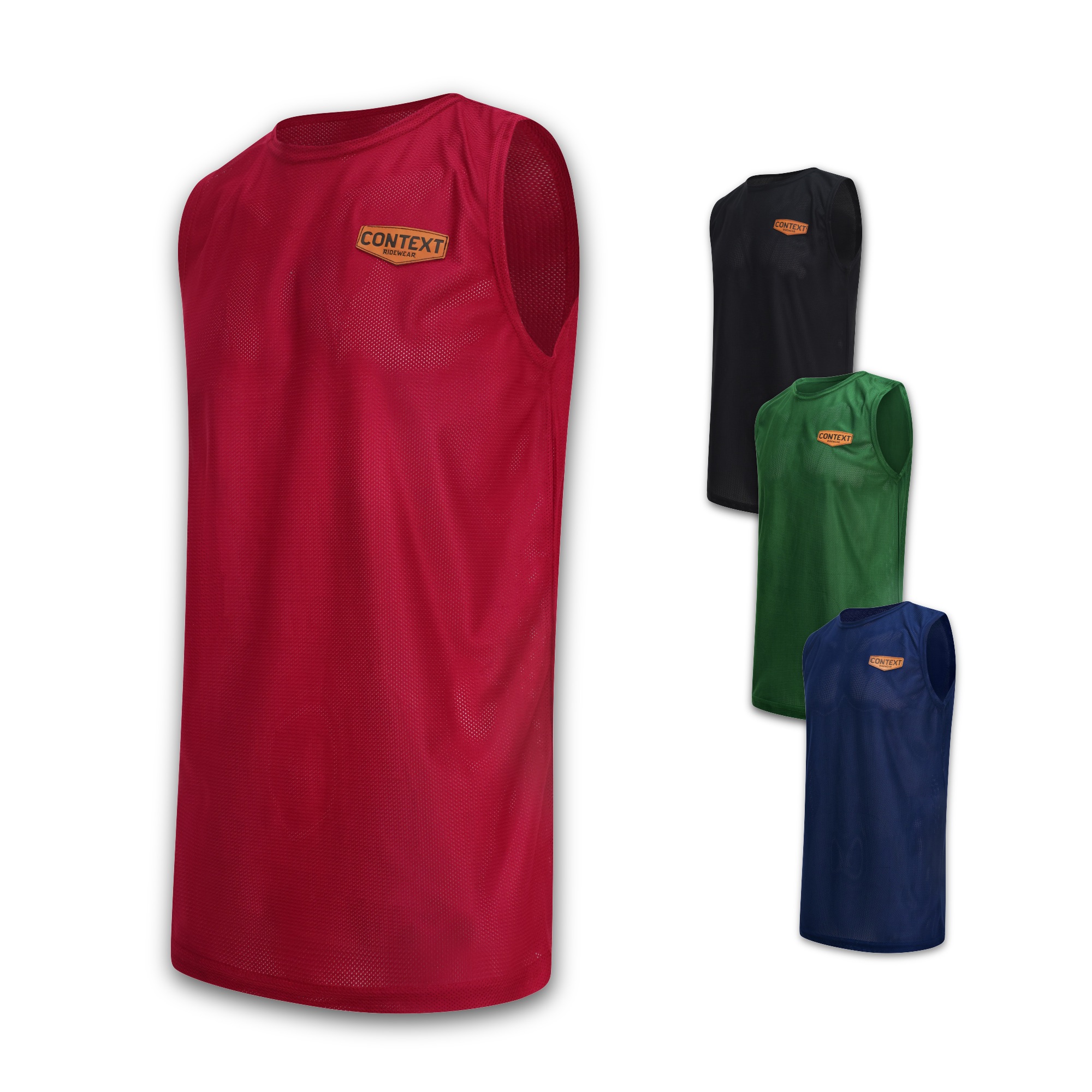 Mesh sleeveless signature DH MTB Enduro Jersey Berry Main Front 1